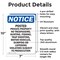 Signmission Posted Private Property No Trespassing OSHA Notice Sign, Aluminum, 7in W x 10in L, 2PK OS-2PACK-NS-A-710-V-17731 - alternate 2